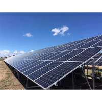 Kit d'installation en aluminium pour système de montage solaire à toit plat comprenant un support photovoltaïque et un support