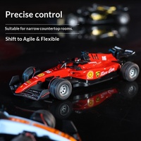 Nuevo Coche de Carreras de Fórmula Eléctrico en Miniatura de Aleación 1:64, Listo para Usar, con Luces, Control de Velocidad, Alcance Remoto de 15 Metros para Interiores y Exteriores
