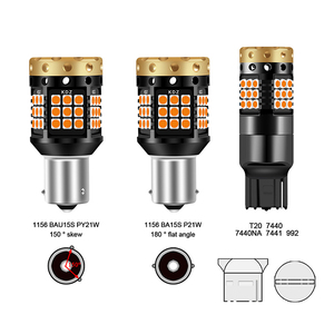 Ampoule LED <span class=keywords><strong>Auto</strong></span> Sans <span class=keywords><strong>Flash</strong></span> 12V 18W 45SMD 1156 7443 7440 3157 3156 Canbus Clignotant LED de Voiture Faisceau à 360 Degrés CE - Product Image 6