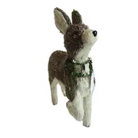 Forme de cerf De Noël animaux décoration en rotin naturel