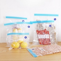 Sac de conservation sous vide sans BPA, réutilisable, en PE de qualité alimentaire, recyclable, avec valve à air gaufrée, à utiliser avec une pompe manuelle pour les aliments en conserve et les aliments pour animaux de compagnie