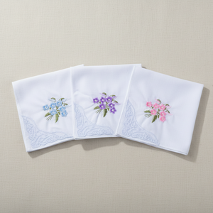 <span class=keywords><strong>Pañuelos</strong></span> <span class=keywords><strong>de</strong></span> Encaje <span class=keywords><strong>Bordados</strong></span> con Flores, Listos para Enviar, 100% Algodón, para Novias, Venta al por Mayor - Product Image 1
