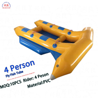 Bateau banane gonflable en PVC gonflable en gros personnalisé pour gibier aquatique