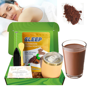 El polvo de cacao para dormir profundo contiene melatonina en polvo de cacao caliente Reishi L-teanina y Champiñón de achicoria en polvo café para ayudar a dormir - Product Image 1