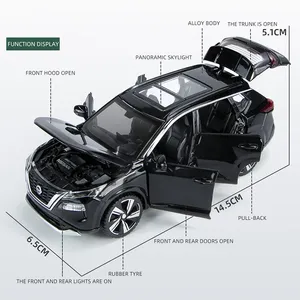 <span class=keywords><strong>รถ</strong></span>โมเดลไดแคสต์โลหะผสมสังกะสี X-TRAIL ขนาด 1/32 แบบจำลองดัดแปลงพร้อมเสียงและไฟ ของสะสม <span class=keywords><strong>รถ</strong></span>ของเล่นเด็กแบบสปอร์ต - Product Image 5