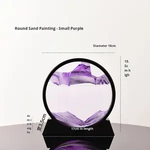 นาฬิกาทรายตกแต่งบ้านสไตล์นอร์ดิก TENGEI แบบ 3 มิติ พร้อมทรายไหลได้ รูปภูเขา ของตกแต่งโต๊ะสำหรับงานปาร์ตี้ - Product Image 3