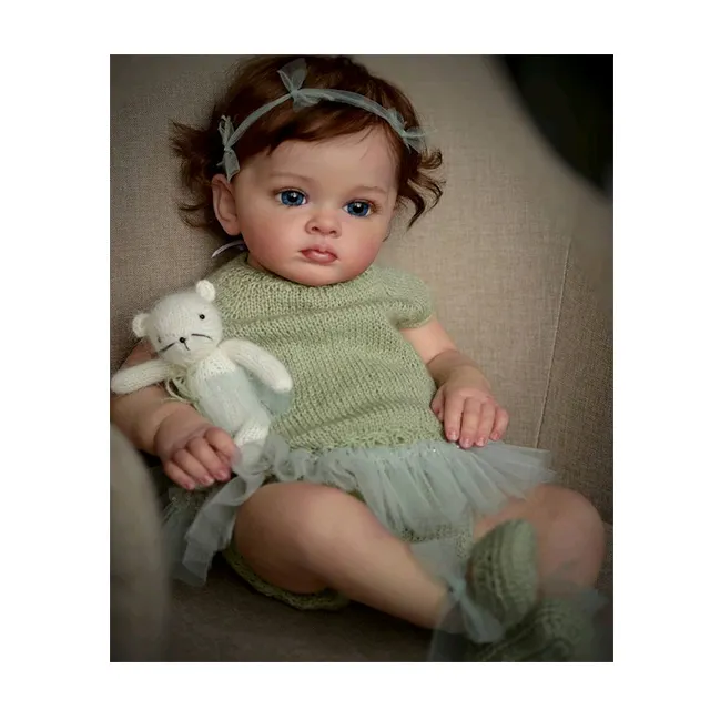 Lifereborn ตุ๊กตาเด็กซิลิโคน,ตุ๊กตาเด็กแรกเกิดเหมือนจริงขนาด23นิ้วตุ๊กตารีบอร์นซิลิโคน