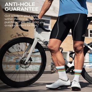 Calcetines de Ciclismo de Nailon a Rayas de Alta Calidad, Calcetines Deportivos de Moda, Venta al Por Mayor - Product Image 4