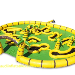 Vendita calda campo da Golf commerciale Golf 9 fori Mini gioco gonfiabile Mini Golf gonfiabile