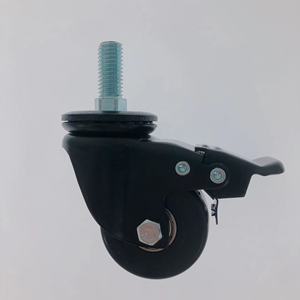 Rueda giratoria de doble bola <span class=keywords><strong>para</strong></span> <span class=keywords><strong>mesa</strong></span>, estilo lujoso, 50mm, 2 pulgadas, 150kg, PP PO, modificada, negra - Product Image 4