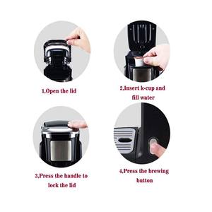Mini <span class=keywords><strong>cafetière</strong></span> électrique à une tasse K Cup Capsule pour usage domestique dans les hôtels - Product Image 6