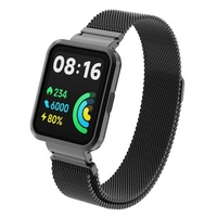 Universelles Magnetisches Edelstahl-Milanese-Armband für Xiaomi Redmi Mi Watch 2 Lite