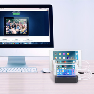 Estación de Carga Universal Inteligente Personalizada para Teléfonos Celulares, Estación de Carga <span class=keywords><strong>USB</strong></span> de Escritorio con 4 Puertos para Múltiples Dispositivos - Product Image 2