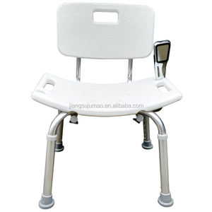 Jumao Aluminum Adjustable Height Shower <strong>Chair</strong> for <strong>Elderly</strong> and Disabled - Product Image 6