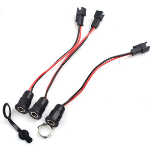 M12 Bulkhead <strong>DC</strong> Socket Cable With 2P Thread Panel Mount <strong>DC</strong> <strong>Power</strong> <strong>Jack</strong> Connectors For Quick And Easy Connections - Product Image 2
