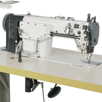 Machine à Coudre Industrielle Point Noué à Double Entraînement et Pied Sauteuse, Plate, Entraînement Direct Automatique, Modèle 0303DFH