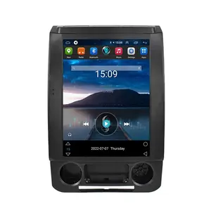 Radio Mobil layar vertikal Android Tesla 12.1 inci, Radio Multimedia mobil navigasi GPS untuk Ford F150 2016 2020