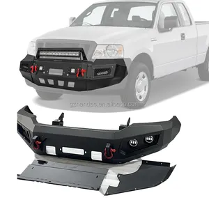 Handas 4X4 Auto Achterbumper Exterieur Accessoires Stalen Voorbumper Stier Bar Met Led Licht Voor Carhilux Dmax Np300 Bt50