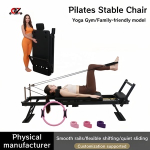 เครื่องพิลาทิสรีฟอร์เมอร์ไม้สีดำคุณภาพสูง CZFIT ทนทาน เป็นมิตรกับสิ่งแวดล้อม เหมาะสำหรับสตูดิโอฟิตเนส - Product Image 1