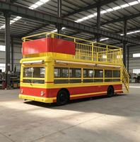 Camion de restauration de luxe à double étage, ensemble complet, vente en gros, pour thé aux perles, smoothies, desserts, crêpes et glaces