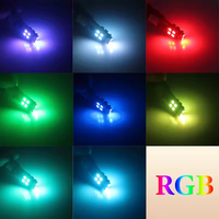 RGB LED T10 W5W Innenbeleuchtung für das Auto T10 RGB Auto-Innenraumbeleuchtung Canbus Positionsleuchte Zusätzliche Signallampe