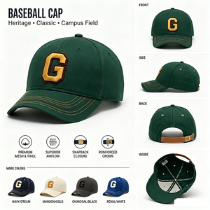 หมวกแก๊ปปักโลโก้สไตล์สปอร์ตสตรีท ผ้าฝ้าย 6 แผง แบบ Snapback สำหรับผู้ใหญ่ Gorras - Product Image 2