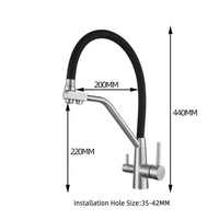 Robinet de cuisine extractible en acier inoxydable, mitigeur d'évier, Robinet De Cuisine, Torneiras De Cozinha