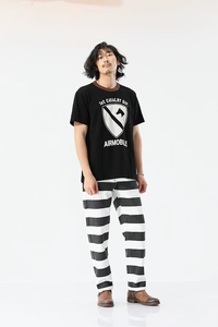 <span class=keywords><strong>Pantalon</strong></span> cargo noir décontracté pour <span class=keywords><strong>homme</strong></span>, taille mi-haute, motif rayures zébrées, style urbain, en toile de <span class=keywords><strong>coton</strong></span> robuste, vente en gros de vêtements - Product Image 5