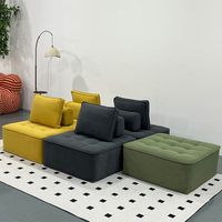Vente directe d'usine, fauteuil de détente compressé, canapé modulaire une place, design moderne, tissu, rembourrage en mousse à mémoire de forme
