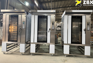 Four rotatif à convection à air chaud industriel en acier inoxydable pour la cuisson du pain, 5/10 plateaux, avec 1 <span class=keywords><strong>chariot</strong></span> - Product Image 5