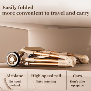 Passeggino per bambini pieghevole con una chiave liscia da spingere e facile da riporre è l'ideale per le uscite genitore-figlio - Product Image 3