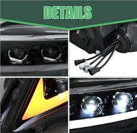 Conjunto de Faros Delanteros Funkywheel con Intermitentes Secuenciales 6000k 12v, Faros Delanteros Modelo 2010 para Toyota Corolla 2011-2013