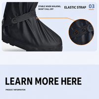 Bottes de pluie imperméables pour sports d'hiver et moto, hautes, antidérapantes, anti-chute, en PVC épaissi pour adultes (S-2XL)