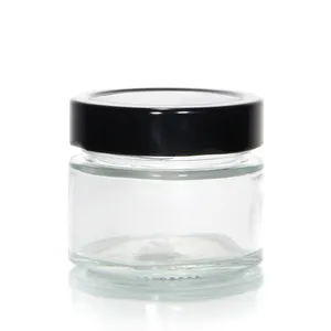 Wholesale Price 100Ml 50Ml 200Ml Clear Deep Mouth Tea Coffee Suger Glass Jars For Picker
