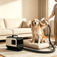 Tragbarer Tierpflege-Staubsauger 12000Pa 3,0L Staubbehälter Elektrischer Trimmer Pfoten-Schleifer 5m Langes Kabel Professionelles Pflegewerkzeug