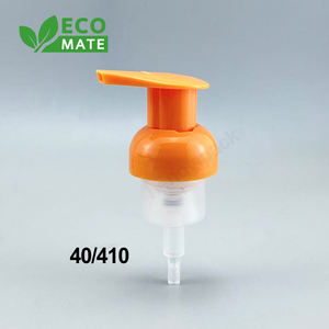 หัวปั๊มโฟมสีดำน้ำเงินแบบ OEM ขนาดคอขวด 40/410 ปริมาตร 0.8 มล./ครั้ง แบบเปิดซ้าย-ขวา พร้อมสปริงด้านนอก รูปทรงมูสละเอียด สำหรับใส่สบู่ - Product Image 3