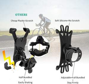 Support de téléphone universel en silicone, support de fixation, clip, support pour guidon de vélo, moto, vélo, <span class=keywords><strong>iPhone</strong></span>, rotation à 360 degrés - Product Image 5