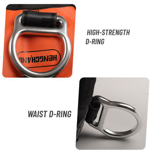 Imbracatura di Sicurezza Completa in Poliestere Certificata CE con 5 Anelli a D in Alluminio, Protezione Anticaduta, Resistenza alla Rottura 1500kg, Portata 150kg - Product Image 3