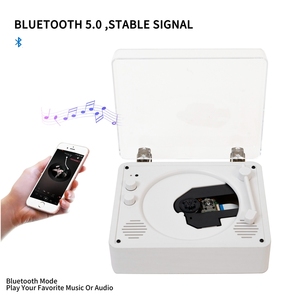 Venta al por mayor Retro Mini REPRODUCTOR DE <span class=keywords><strong>CD</strong></span> de vinilo portátil Altavoz Bluetooth Reproductor de <span class=keywords><strong>CD</strong></span> integrado - Product Image 2