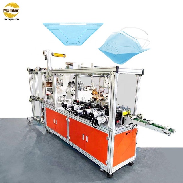 Servo Controlled N95 CAN95 KN95 FFP2 Duckbill Mask Respirator Making Machine