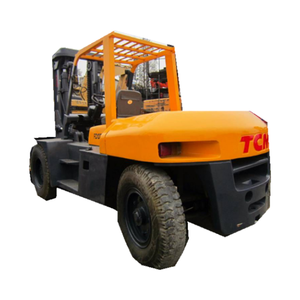 <b>Used</b> 10-Ton TCM FD100Z8 Forklift USA Original Diesel Engine 4WD Solid Tire Rough Terrain Gearbox Pump High Efficiency - Product Image 1
