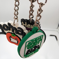 Porte-clés en PVC personnalisé avec logo, en relief 2D/3D, en caoutchouc souple, pour cadeaux promotionnels et pendentifs de sac – Vente en gros usine