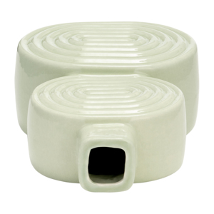 Vaso moderno in ceramica con cerchi impilati per l'arredamento del soggiorno, vaso decorativo per fiori per camera da letto, ufficio, ingresso, tavolo - Product Image 6