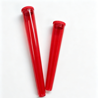 Tube en plastique PS de 84 mm et 110 mm avec couvercle en PP pour l'emballage de fleurs séchées