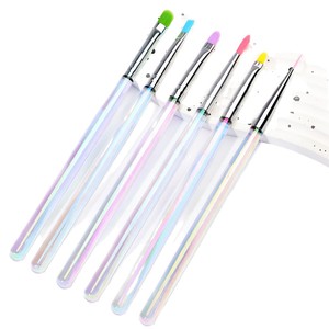 Ensemble de pinceaux pour nail art Aurora Beauty avec manche en métal et tube en aluminium pour les designs d'ongles à effet dégradé, à effet estompé et à la photothérapie - Product Image 5