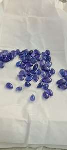 Cuentas de tanzanita naturales, hebras sueltas de piedras preciosas cortadas en pera para joyería, gotas lisas de Ziosite pulidas y forma de pera - Product Image 2