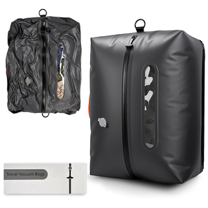 Bolsas de Viaje Impermeables al Vacío de 34L, Bolsas de Compresión al Vacío Ahorradoras de Espacio para Equipaje de Viaje, Maleta, Mochila con Bomba - Product Image 1