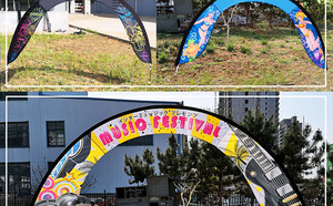 <span class=keywords><strong>2025</strong></span> weihai wzrods Sản phẩm mới được in rõ ràng và gấp lại biểu ngữ vòm thuận tiện và di động cho mục quảng cáo. - Product Image 2