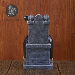 9 pulgadas trono muerte estatua resina muerte escultura decoración muerte en trono figurita regalo de Halloween - Product Image 5