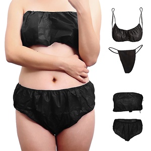 Non-tissé PP <span class=keywords><strong>string</strong></span> jetable culotte sous-vêtements bikini ensemble pour Massage de beauté - Product Image 3